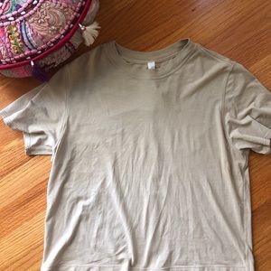 Lululemon All Yours Boyfriend Tee Trench size 2